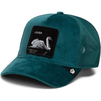 Casquette trucker verte cisne Velour Lover The Farm Goorin Bros.