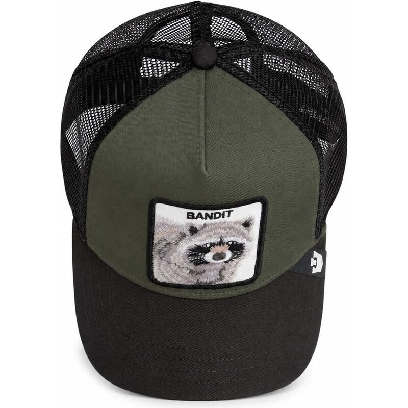casquette-trucker-verte-et-noire-raton-laveur-bandit-original-recipe-the-farm-goorin-bros casquette-trucker-verte-et-noire-raton-laveur-bandit-original-recipe-the-farm-goorin-bros
