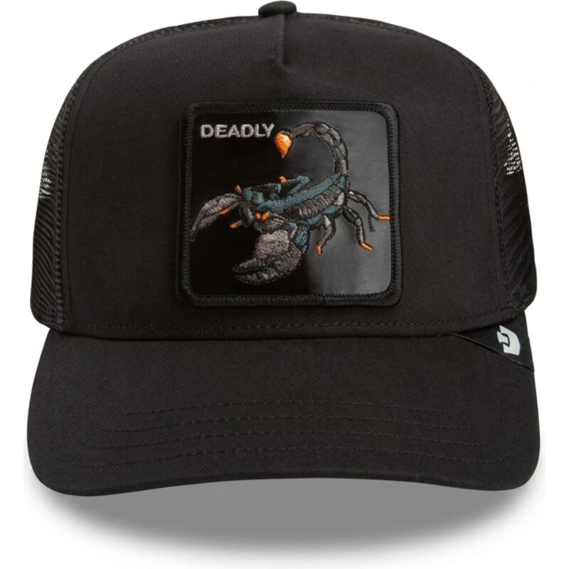 casquette-trucker-noire-scorpion-deadly-scorpion-original-recipe-the-farm-goorin-bros casquette-trucker-noire-scorpion-deadly-scorpion-original-recipe-the-farm-goorin-bros