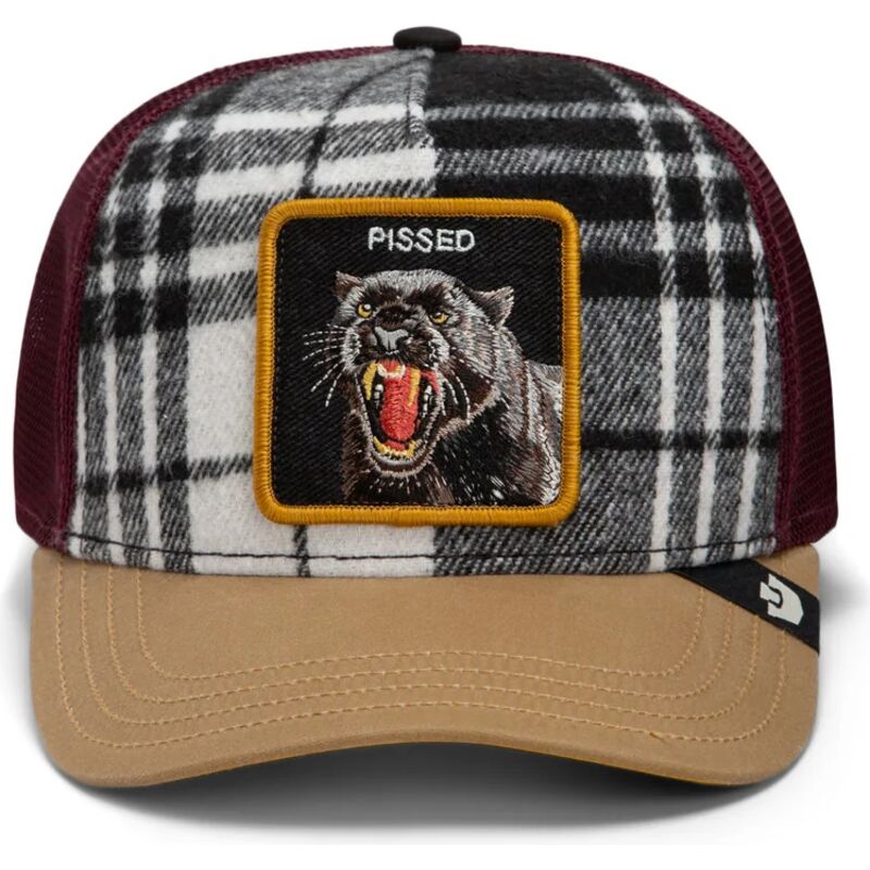 casquette-trucker-multicolore-panthere-brit-panther-check-mate-pissed-the-farm-goorin-bros casquette-trucker-multicolore-panthere-brit-panther-check-mate-pissed-the-farm-goorin-bros