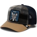 casquette-trucker-multicolore-bulldog-frances-brit-frenchie-check-mate-dodgy-the-farm-goorin-bros