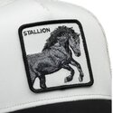 casquette-trucker-blanche-et-noire-cheval-digital-stallion-split-decision-the-farm-goorin-bros