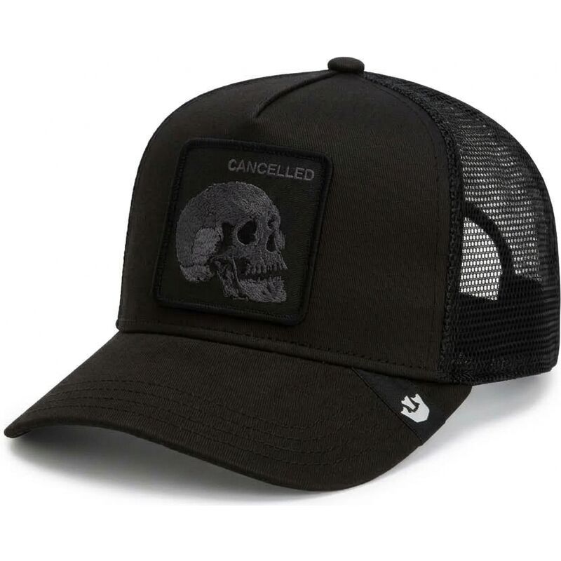 mutzen-gebogen-schwarz-snapback-tonal-skull-full-intent-cancelled-the-farm-goorin-bros