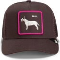 mutzen-gebogen-braun-snapback-shadow-bull-terrier-off-the-leash-the-farm-goorin-bros