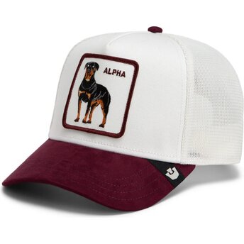 Mützen gebogen weiß snapback Suede Alpha Microsuede The Farm Goorin Bros.