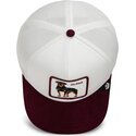 casquette-trucker-blanche-et-grenat-rottweiler-suede-alpha-microsuede-the-farm-goorin-bros