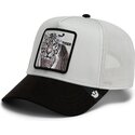 casquette-trucker-grise-et-noire-tigre-suede-tiger-microsuede-the-farm-goorin-bros