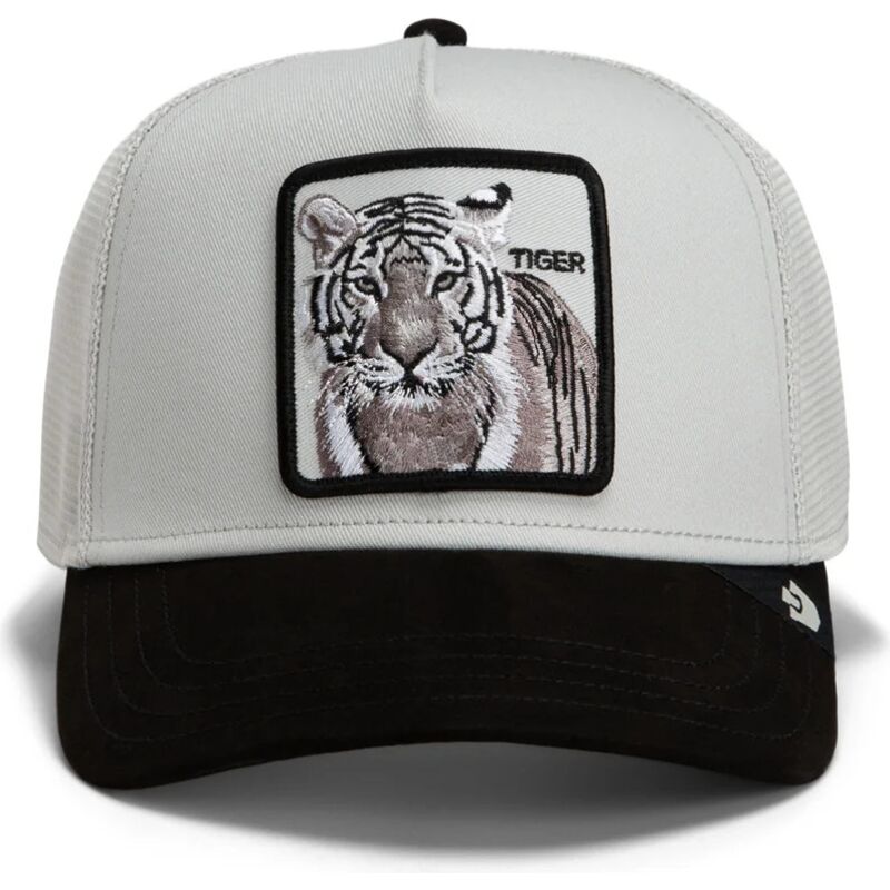 casquette-trucker-grise-et-noire-tigre-suede-tiger-microsuede-the-farm-goorin-bros