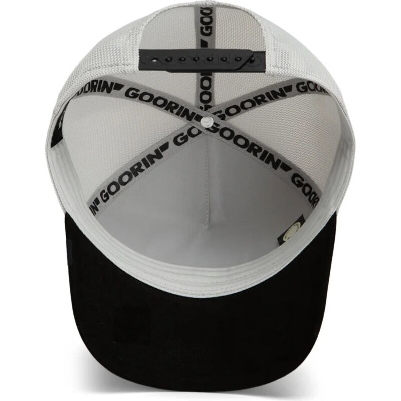 casquette-trucker-grise-et-noire-tigre-suede-tiger-microsuede-the-farm-goorin-bros