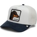 casquette-trucker-grise-et-bleue-marine-chien-suede-shadow-microsuede-the-farm-goorin-bros