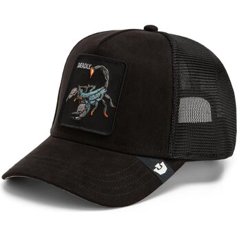 Casquette trucker noire scorpion Suede Scorpion Microsuede The Farm Goorin Bros.