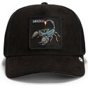 casquette-trucker-noire-scorpion-suede-scorpion-microsuede-the-farm-goorin-bros