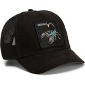 mutzen-gebogen-schwarz-snapback-suede-scorpion-microsuede-the-farm-goorin-bros