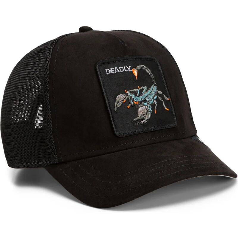 mutzen-gebogen-schwarz-snapback-suede-scorpion-microsuede-the-farm-goorin-bros
