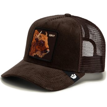 Casquette trucker marron buffle Corduroy Grit Ridgeline The Farm Goorin Bros.