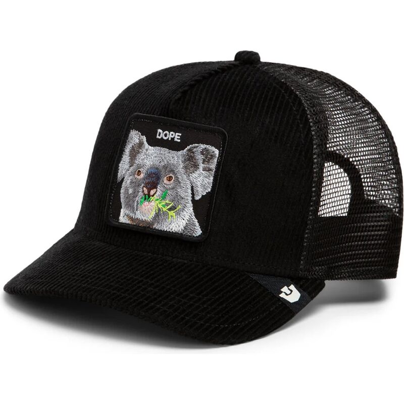 casquette-trucker-noire-koala-corduroy-dope-ridgeline-the-farm-goorin-bros