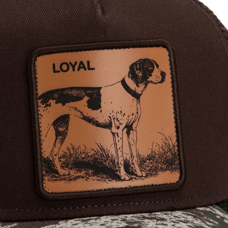 casquette-trucker-marron-et-camouflage-chien-engraved-dog-camo-glitch-the-farm-goorin-bros casquette-trucker-marron-et-camouflage-chien-engraved-dog-camo-glitch-the-farm-goorin-bros