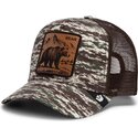 casquette-trucker-camouflage-et-marron-ours-engraved-bear-camo-glitch-the-farm-goorin-bros
