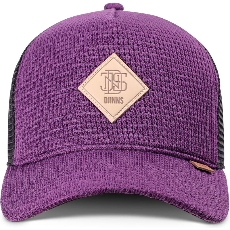 casquette-trucker-violette-et-noire-hft-knitted-fab-djinns