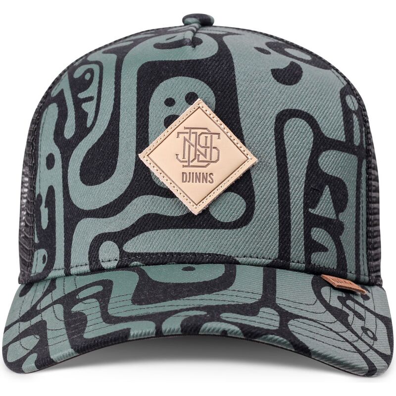 mutzen-gebogen-grun-snapback-hft-denim-oracle-von-djinns