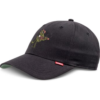 Casquette courbée noire ajustable Do Nothing Club Weird Vibes Frog Djinns