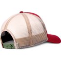casquette-trucker-rouge-et-beige-hft-do-nothing-club-weird-vibes-frog-djinns