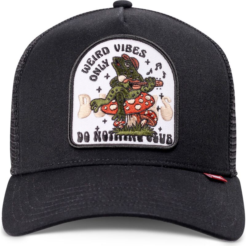 mutzen-gebogen-schwarz-snapback-hft-do-nothing-club-weird-vibes-frog-von-djinns mutzen-gebogen-schwarz-snapback-hft-do-nothing-club-weird-vibes-frog-von-djinns