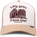 casquette-trucker-khaki-et-blanche-hft-lazy-days-djinns
