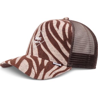 Casquette trucker marron HFT Rubbertigerstripes Djinns