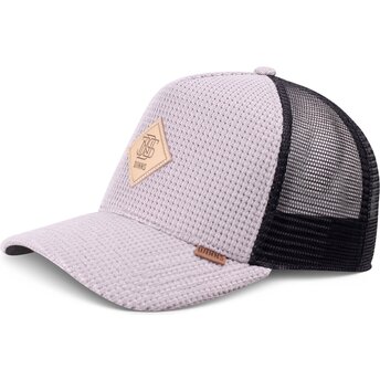 Mützen gebogen grau snapback HFT Knitted Fab von Djinns