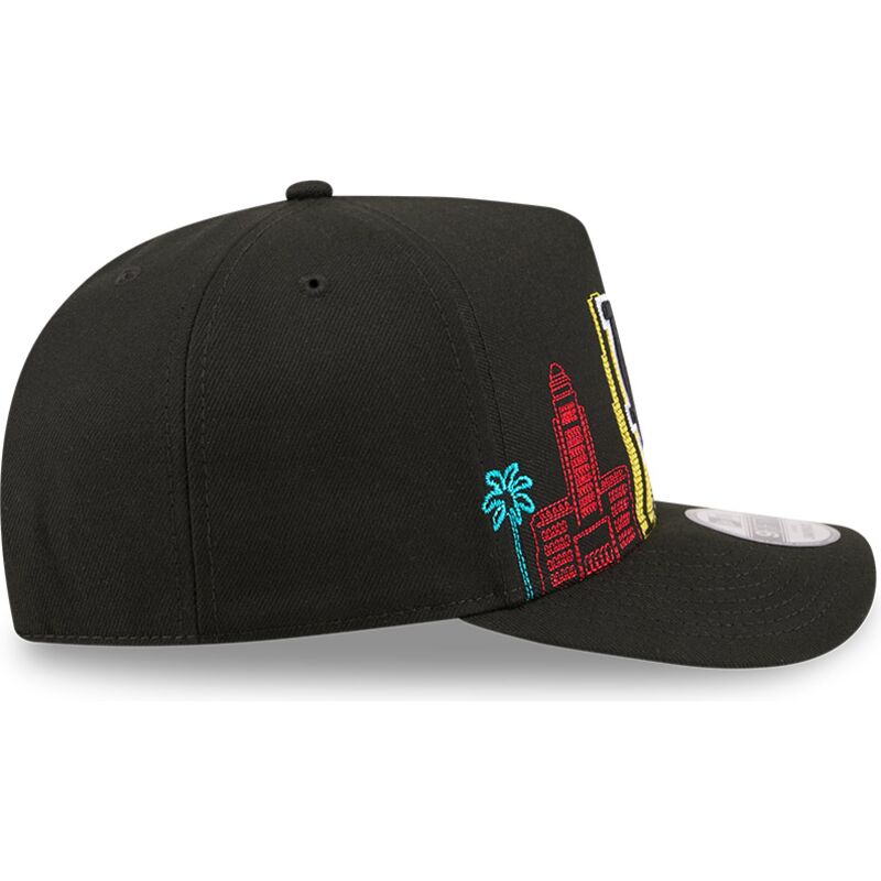 mutzen-gebogen-schwarz-snapback-9fifty-a-frame-precurved-skyline-der-los-angeles-dodgers-mlb-von-new-era