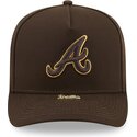 casquette-courbee-marron-snapback-9fifty-a-frame-precurvedvisor-pin-atlanta-braves-mlb-new-era