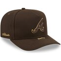 mutzen-gebogen-braun-snapback-9fifty-a-frame-precurved-visor-pin-der-atlanta-braves-mlb-von-new-era