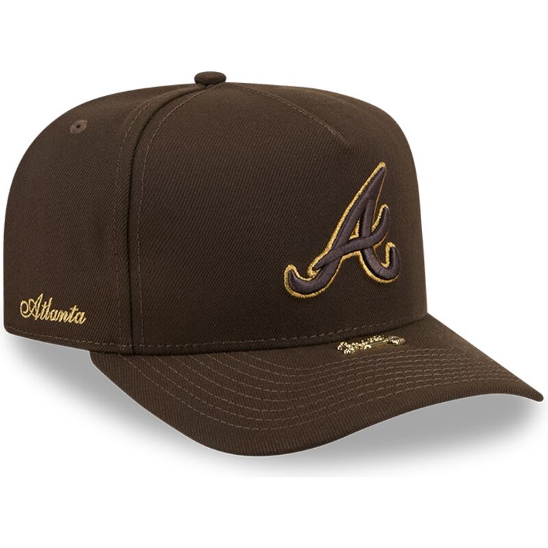 casquette-courbee-marron-snapback-9fifty-a-frame-precurvedvisor-pin-atlanta-braves-mlb-new-era