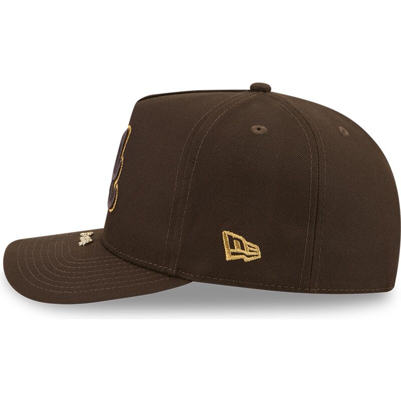 mutzen-gebogen-braun-snapback-9fifty-a-frame-precurved-visor-pin-der-atlanta-braves-mlb-von-new-era