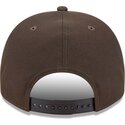 mutzen-gebogen-braun-snapback-9fifty-a-frame-precurved-visor-pin-der-los-angeles-dodgers-mlb-von-new-era