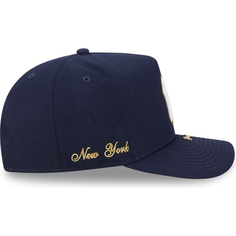 mutzen-gebogen-marineblau-snapback-9fifty-a-frame-precurved-visor-pin-der-new-york-yankees-mlb-von-new-era