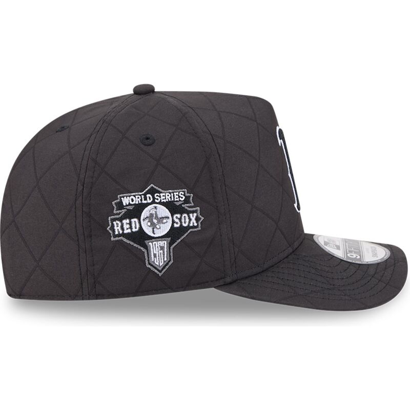 mutzen-gebogen-schwarz-snapback-9fifty-a-frame-precurved-checkered-der-boston-red-sox-mlb-von-new-era