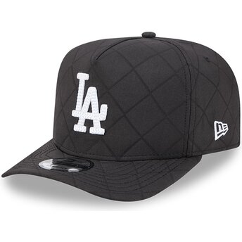 Mützen gebogen schwarz snapback 9FIFTY A Frame Precurved Checkered der Los Angeles Dodgers MLB von New Era