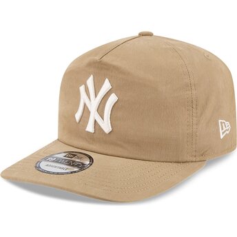 Mützen gebogen beige snapback 19TWENTY Precurved der New York Yankees MLB von New Era