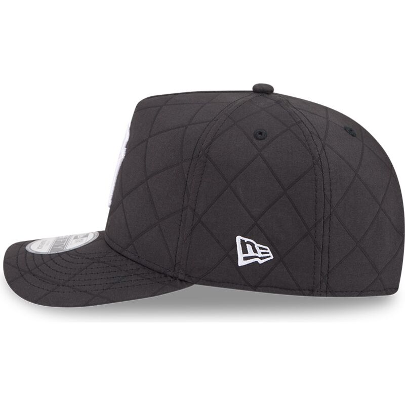 casquette-courbee-noire-snapback-9fifty-a-frame-precurved-checkered-new-york-yankees-mlb-new-era