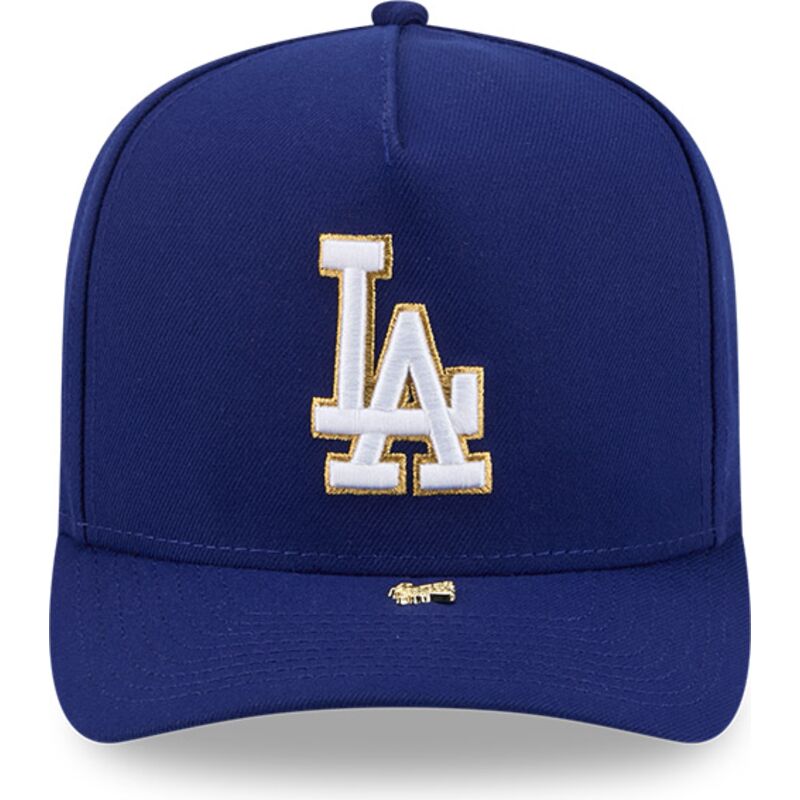mutzen-gebogen-blau-snapback-9fifty-a-frame-precurved-visor-pin-der-los-angeles-dodgers-mlb-von-new-era