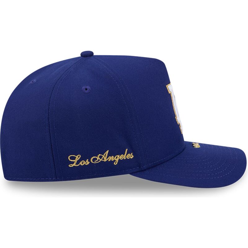 mutzen-gebogen-blau-snapback-9fifty-a-frame-precurved-visor-pin-der-los-angeles-dodgers-mlb-von-new-era