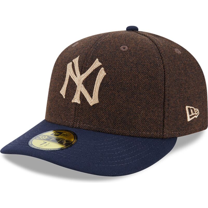 casquette-courbee-marron-et-bleue-ajustee-59fifty-precurved-new-york-yankees-mlb-new-era