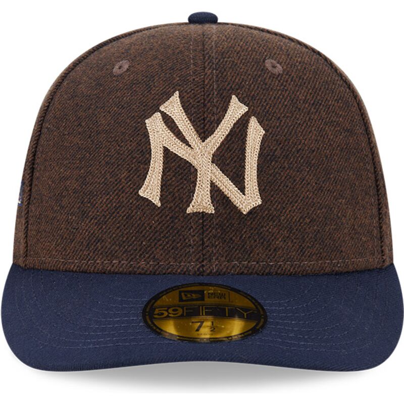 casquette-courbee-marron-et-bleue-ajustee-59fifty-precurved-new-york-yankees-mlb-new-era