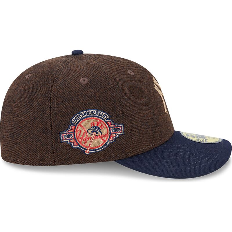 casquette-courbee-marron-et-bleue-ajustee-59fifty-precurved-new-york-yankees-mlb-new-era