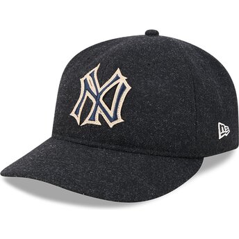 Mützen gebogen schwarz verstellbares band 9FIFTY Retro Crown Precurved der New York Yankees MLB von New Era