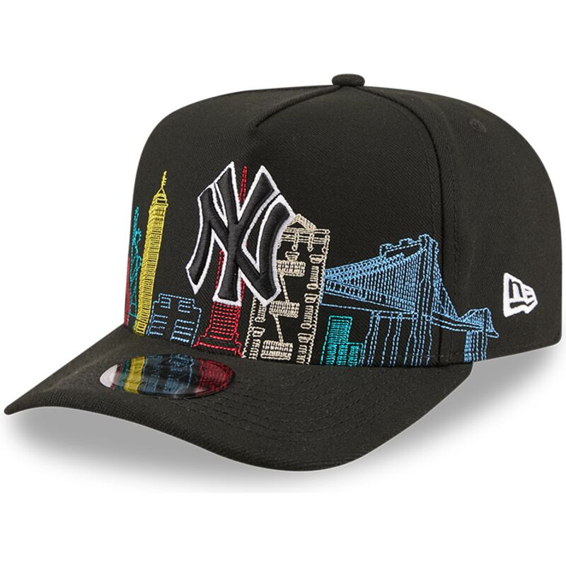 mutzen-gebogen-schwarz-snapback-9fifty-a-frame-precurved-skyline-der-new-york-yankees-mlb-von-new-era mutzen-gebogen-schwarz-snapback-9fifty-a-frame-precurved-skyline-der-new-york-yankees-mlb-von-new-era