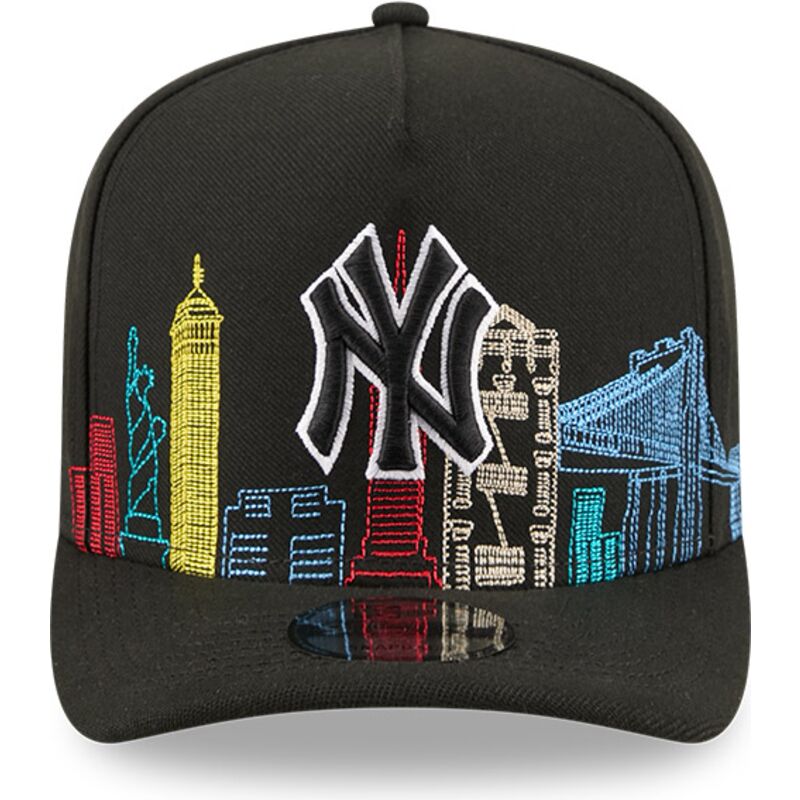 mutzen-gebogen-schwarz-snapback-9fifty-a-frame-precurved-skyline-der-new-york-yankees-mlb-von-new-era mutzen-gebogen-schwarz-snapback-9fifty-a-frame-precurved-skyline-der-new-york-yankees-mlb-von-new-era