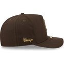 mutzen-gebogen-braun-snapback-9fifty-a-frame-precurved-visor-pin-der-chicago-white-sox-mlb-von-new-era